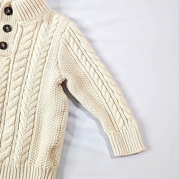 Baby Gap Cream Cable Knit Sweater Sz 2yrs Toddler Unisex - Picture 5 of 6